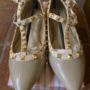 Valentino Rockstud Nude Ballet Flat Dupes